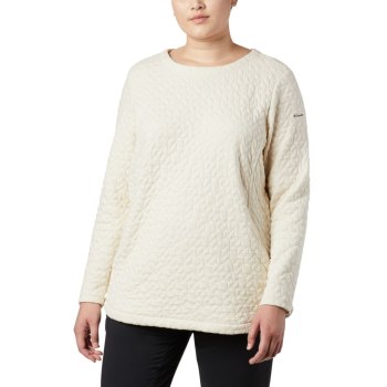 Columbia Sunday Summit Top Plus Size, Pullover Creme Para Mujer | 804536-RUP